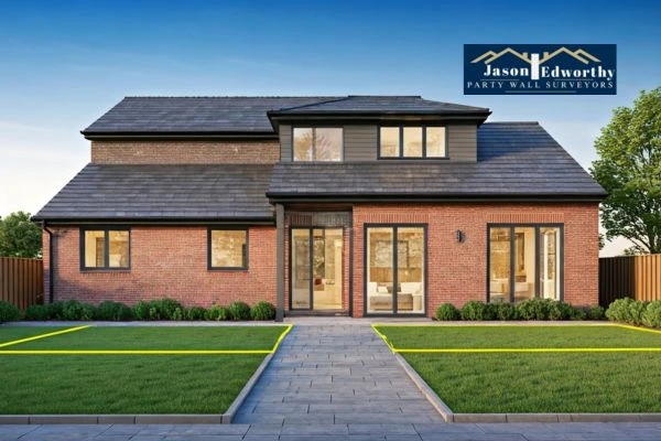 Home extension focusing on boundary line Long Eaton