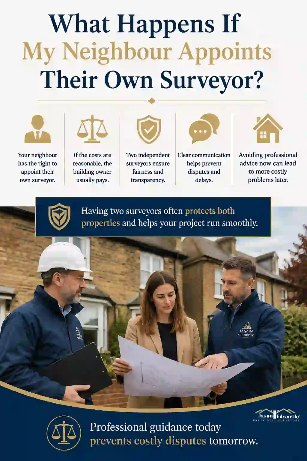 What Happens If My Neighbour Appoints Their Own Surveyor Long Eaton?